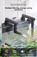 Filtre d'aquarium mural en plastique HBL-801/802/803, modèle compact et silencieux pour petits aquariums plantés