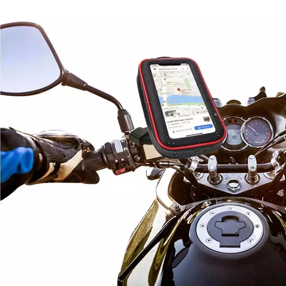 جديد العالمي للماء دراجة نارية دراجة سكوتر حامل هاتف حقيبة حامل هاتف المحمول للمحرك الدراجات
