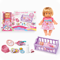 Poupées Reborn en Silicone de 9 Pouces avec 4 Sons, Ensemble d'Accessoires pour Poupées Bébé, Jouets d'Imitation pour Enfants Filles