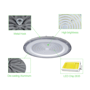 Aixuan ไฟไฮเบย์ LED 100W 150W 200W จากโรงงานโกดังสนามบินโชว์รูมไฟอุตสาหกรรมเชิงพาณิชย์ - Product Image 5