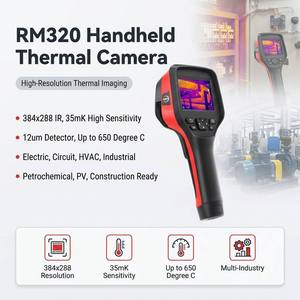 กล้องถ่ายภาพความร้อนแบบมือถือ Supplier 384x288 ความไว 35mK 12um สำหรับงานตรวจสอบอุตสาหกรรมก่อสร้าง CE MSS-R-RM320 MSS-R-RM320 พร้อม Wi-Fi - Product Image 1