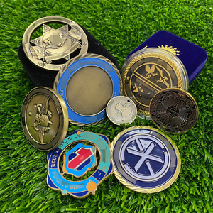 Pièces de monnaie en métal personnalisées par le fabricant, moulées sous pression, émaillées 3D vierges, pièces commémoratives d'honneur, pièces de monnaie de souvenirs en argent, pièces de monnaie de défi - Product Image 1