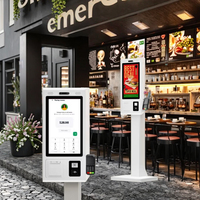 Kiosque à écran tactile de 21.5 pouces Self Checkout Machine Terminal de paiement Kiosque Imprimante Kiosque de commande en libre-service pour Kfc/Restaurant