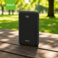 Chargeur mobile polymère à double port Type C à charge rapide, affichage LCD électronique, mini batterie externe fine PD 20W 10000mAh