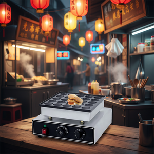Nueva Sartén Comercial de Acero Inoxidable de Ocho Canales con Temporizador Eléctrico de Alta Potencia 220V para Cocina, Ideal para Hornear, Freír y Hacer Hamburguesas, 600mm - Product Image 4