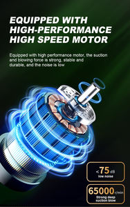 de pó portátil, sucção poderosa, fácil de usar, para carro, aspirador de pó, de mão, de alta potência - Product Image 6