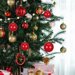 3/4/6/8/10/15/20/25/30/40/50/60cm Xmas Large Plastic Christmas Ball Silver Red Gold Shatterproof Christmas Ball <b>Tree</b> <b>Ornaments</b> - Product Image 4