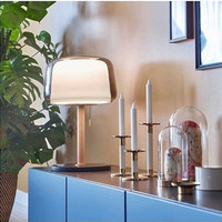 Lampe de table en verre de luxe nordique, lampe de chevet moderne à LED blanc chaud pour chambre à coucher, bureau, salon, décoration intérieure