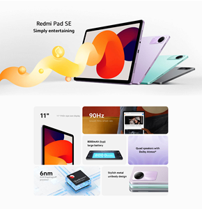 Nouvelle tablette <span class=keywords><strong>Redmi</strong></span> Pad SE 11 pouces FHD+ 90Hz avec protection oculaire, Wi-Fi, 6 Go-8 Go de <span class=keywords><strong>RAM</strong></span>, 128 Go-256 Go de ROM, batterie 8000 mAh, 4 haut-parleurs, tablette Android - Product Image 2