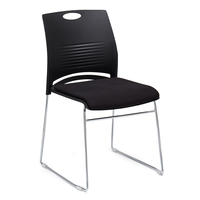 Chaise de bureau ergonomique de style moderne avec cadre en plastique Mobilier de conférence et de formation empilable en gros