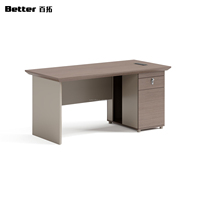 Bureau de direction moderne en bois de luxe, vente en gros directe d'usine, design de table de bureau pour chef d'équipe