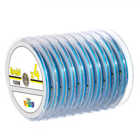 Ligne de pêche tressée ALPHA haute résistance X4/X8/X9 en PE, 100 m, 6,6-110 lb, avec couleurs de ligne personnalisables pour la mer, la rivière et le lac