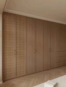 Armoire semi-ouverte de style artisanal en rotin traditionnel, série haut de gamme de haute qualité - Product Image 4