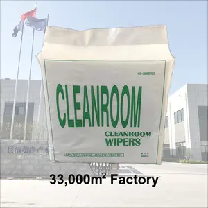 19 Jaar Industri Fabrikanten Niet-Geweven Cleanroom Vegen Pluisvrije Cleanroom Doekjes