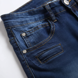 Short cargo décontracté en denim pour hommes, pantalon court baggy multi-poches en jean de rue haute du Pakistan - Product Image 1