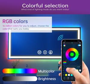 מודול חיישן מגע לד למראה עם מפזר אדים RGB DC 12V 5A 60W, מתג בקרת עמעום ללא שלבים עם שלושה כפתורים - Product Image 4