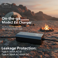 Chargeur EV portable 32A 7KW avec câble de 5m, connecteurs GBT Type 1 Type 2, homologué CE pour la maison et les voyages