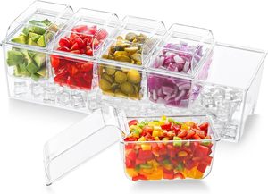 Rectangular <b>Plastic</b> Food Storage <b>Container</b> With <b>Lid</b> Transparent Airtight Stackable Fresh Keeping For Refrigerator Use - Product Image 2