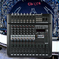 Console de mixage professionnelle 6/8/12/canaux avec lecteur USB amplificateur, avec fonction d'enregistrement