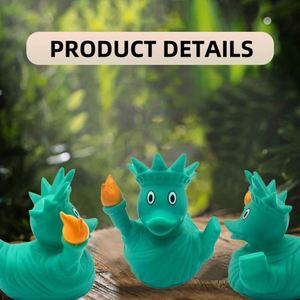 Customized Logo Shape Gummed Duck Liberty Play Water Pinch Call Creative Souvenir Baby <b>Bath</b> Toy for 2-4 Years Unisex - Product Image 5