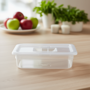 Boîte de conservation alimentaire en polycarbonate 1/2 taille 9,6 L avec couvercle à rabat, compatible lave-vaisselle, écologique, par Shorbul - Product Image 2