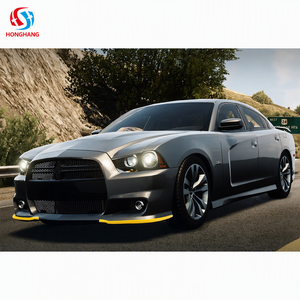 Divisores de Esquina Delanteros Agresivos Rojos y Amarillos de ABS para <span class=keywords><strong>Dodge</strong></span> Charger <span class=keywords><strong>SRT</strong></span> 2011-2014, Alerón de Parachoques de Alto Rendimiento - Product Image 6