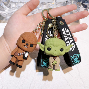 Porte-clés <span class=keywords><strong>Star</strong></span> <span class=keywords><strong>Wars</strong></span> en gros, articles Mandalorian, porte-clés Baby Yoda Stormtrooper Chuba, pendentif pour machine à poupées - Product Image 2