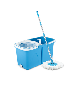 Poteau en acier Double seau pour Spin Mop Set Magic Cleaning Floor avec seaux séparés pour le nettoyage de l'eau propre et sale - Product Image 3