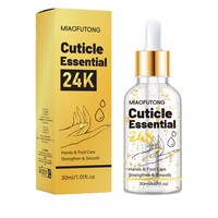 Sérum Essentiel pour Cuticules à l'Or 24K, Vitamine E, Huile de Jojoba, Adoucissant, Éclaircissant, Soin des Mains, des Pieds et des Ongles, 30ml, OEM ODM