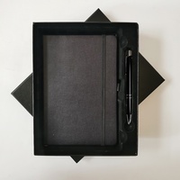 Coffret Cadeau d'Affaires de Luxe : Journal/Agenda en Cuir PU Vintage à Couverture Rigide et Stylo, Ensemble Carnet à Feuillets Amovibles