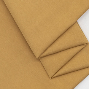 Tissu sergé fin en mélange modal non extensible, couleur kaki, 32 fils, en stock, vente en gros pour uniformes - Product Image 3