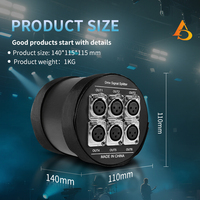 Amplificateur de signal DMX opto-isolé 6 voies AICPOSE, 1 entrée 6 sorties, répartiteur de signal 6 canaux pour éclairage de scène