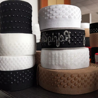 Bande élastique antidérapante à pois en silicone, motif coloré personnalisé, impression de logo, vente en gros de haute qualité, vente à chaud d'accessoires vestimentaires