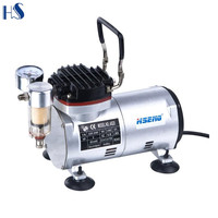 AS20W Compresseur de peinture portable à piston en cuivre Gonflage ABS et pompe à vide