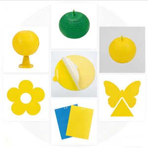 Piège collant jaune pour moucherons et mouches des fruits, en forme de fleur et d'oiseaux - Product Image 3