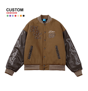 Varsity Jackets OEM Custom <strong>Design</strong> Jersey Fleece Men's Wool <strong>University</strong> Baseball Varsity Jackets for Men - Product Image 1