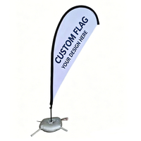 Drapeau publicitaire pliable flexible avec logo personnalisé, fanion extérieur pour la promotion des entreprises