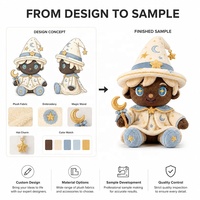 Poupée en peluche personnalisée, design de personnage mignon pour enfants, jouets en peluche OEM/ODM, accessoires et options d'emballage personnalisables