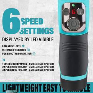 Mini Lucidatrice per Auto Cordless AUTIWOZ da 1/2/3 Pollici RO/DA a 6 Velocità con Batteria agli Ioni di Litio da 2000mAh Macchina per la Lucidatura e il Detailing dell'Auto - Product Image 3