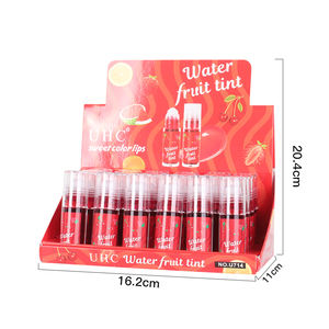 Maquillaje UHC de etiqueta privada OEM, color rojo de larga duración, resistente al agua, tinte mate, brillo de labios, brillo de manchas de labios, tinte de mejillas, tinte de labios - Product Image 2