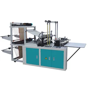 Máquina de fabricación de bolsas de camisetas completamente automática de alta velocidad (300-400 pcs/min)