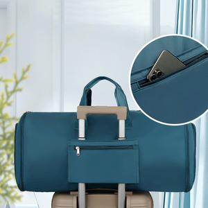 Bolsa de Ropa 2 en 1 para Trajes, Convertible en Maleta de Mano, con Compartimento para Zapatos, de Tela Oxford - Product Image 6