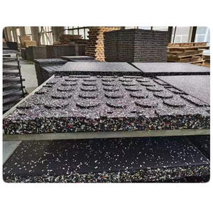 Baldosas DE SEGURIDAD antideslizantes EPDM para juegos infantiles, alfombrillas de rompecabezas de goma de grado comercial, suelo de gimnasio absorbente de golpes, 50x50cm - Product Image 5