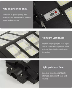 Nuovo Lampione Stradale a LED <span class=keywords><strong>Solare</strong></span> 2026 per Esterni, Impermeabile IP67 <span class=keywords><strong>con</strong></span> Sensore di Movimento, Telecomando e Controllo Timer - Product Image 3