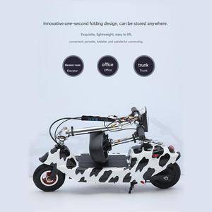 Mini Scooter Plegable Estilo Delfín para Adultos - Diseño Ligero con Neumáticos Anchos y Asiento para Hombres y Mujeres, Scooter Eléctrico Portátil - Product Image 4