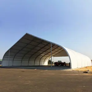 COSCO Aluminum Structure Large Curved Tent Aircraft Hangar Tent Outdoor Temporary Structures