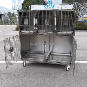 OSCAT EUR <span class=keywords><strong>PET</strong></span> en kaliteli veteriner kafesleri paslanmaz çelik veteriner ekipmanları Vet kliniği kafes satılık - Product Image 6