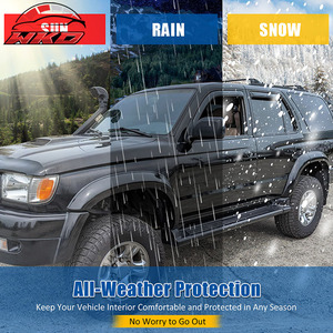 แผ่นบังแดดข้างประตูอะคริลิคแบบรมควันสำหรับ Toyota 4Runner ปี 96-02 แบบติดในช่อง - Product Image 5