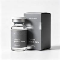 Boîtes d'emballage personnalisées pour peptides simples ou doubles, flacons de 3 ml, 5 ml, 10 ml, boîte en carton, étiquettes imprimées, design gratuit