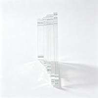 Aimant de réfrigérateur personnalisé en acrylique transparent de 6 à 15 cm, cadre photo magnétique vierge, ornement de réfrigérateur pour la création de cadeaux sur mesure